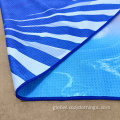 Microfiber Beach Towel Custom printed microfiber waffle weave beach towel Manufactory